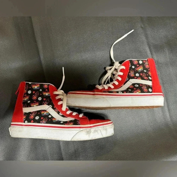 Vans Kids Sk8-Hi Zip Glow Butterfly SZ 13 - Picture 2 of 11